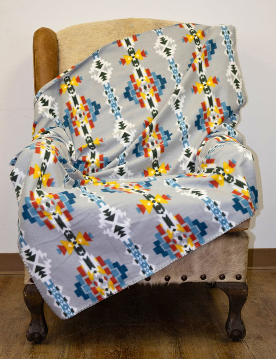 Southwest Style Polar Fleece Throw Blanket