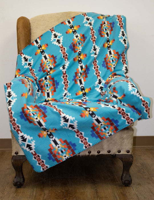 Southwest Style Polar Fleece Throw Blanket