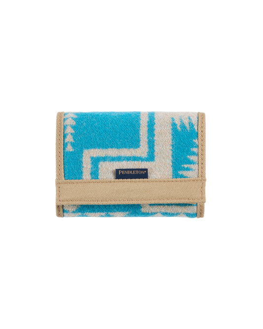Pendleton Trifold Wallet; Harding Turquoise