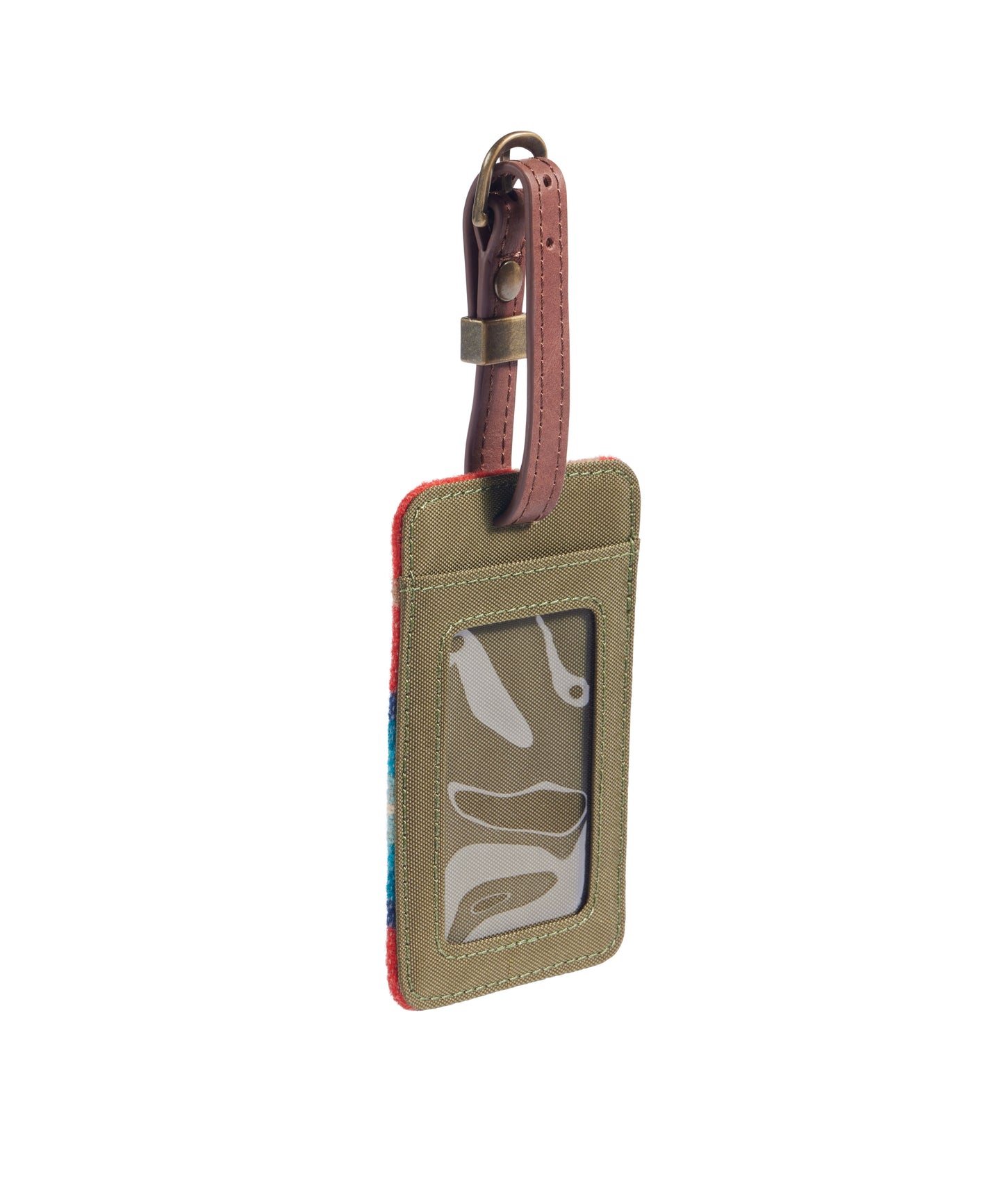 Pendleton Luggage Tag; Harding Red