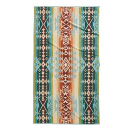 Pendleton Spa Towel-Highland Peak Aqua