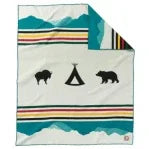 Pendleton Jacquard Napped Robe; Crown of the Continent