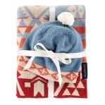 Pendleton Knit Baby Blanket & Beanie- Desert Sky