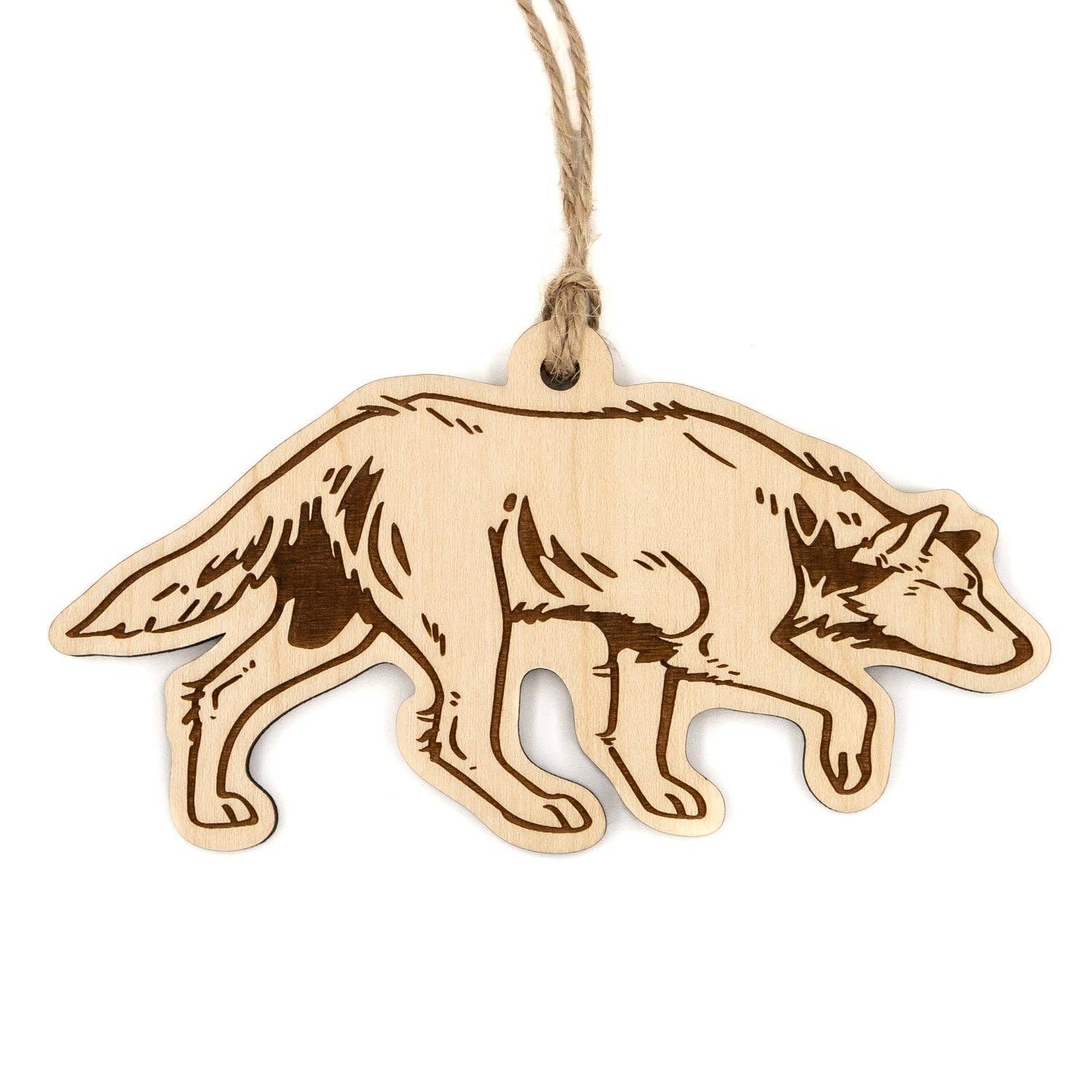 Wolf Wood Ornament – McKees’s Indian Store