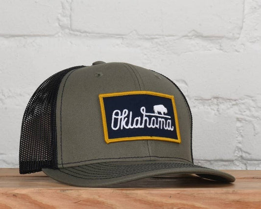 Oklahoma Buffalo Script Snapback Hat